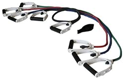 Professional Premium Molded Foam Handles Resistance Tubing: Black Ultra-Heavy