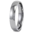 Domed High Polished Titanium Ring (4.0mm) - Sizes 5-13