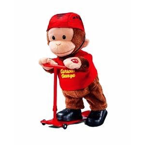 Russ Applause 11.5 Curious George Musical Scooter by Russ