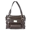 Nine West Croc Dynasty Chocolate Large Shopper
