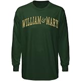 NCAA William & Mary Tribe Green Vertical Arch Long Sleeve T-shirt