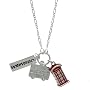 Sterling Silver London Destination Multi Charm Pendant, 18"