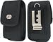 Heavy Duty Large Slim Vertical Smart Phone/ Samsung Infuse 4G / Focus S / Galaxy S II / Galaxy S III 3 / Atrix HD / Aviator / Skyrocket / Sprint Epic 4G Touch / Motorola Droid RAZR / Droid RAZR MAXX / Photon Q & 4G / Electrify 2 / Pantech Marauder Cell Phone Universal Case/ Pouch/ Holster with Velcro, Belt Loop, & Metal Clip
