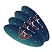 Cute Bat Cartoon Flying at Night Double-Sided Oval Nail File Emery Board Set 4 Pack