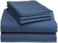 Pinzon Heavyweight Cotton Flannel Sheet Set - King, Smokey Blue