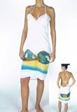 Brazilian Style Cover-Up - Dress - Beach and Swimming Pool. Hand
Painted. Unique Pattern.