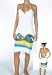 Brazilian Style Cover-Up - Dress - Beach and Swimming Pool. Hand Painted. Unique Pattern.