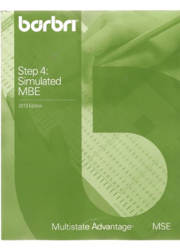 Simulated MBE : Multistate Advantage : Workshop #4.