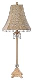 Ivory Crystal Dangle Large Lamp Base