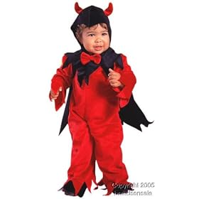 Child's Toddler Fuzzy Devil Halloween Costume (2-4T)