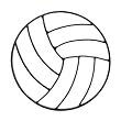 Volleyball Iron Sports Shadow Decorative Wall Art
