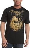 Zion Rootswear Men's Johnny Cash Songs T-Shirt,Black,Large