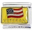 Veteran And American Flag Stained Glass Windows