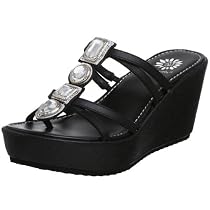 Yellow Box Women's Shae Sandal,Black,7.5 M US
