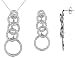 Jewelry : Sterling Silver and Cubic Zirconia (CZ) Earrings and Pendant Set