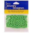 6/0 Glass "E" Beads, Green, 20 Gram Pkg