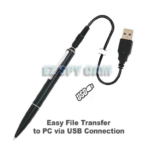 Cutting-Edge High-tech Audio Spy Pen Digital Voice Recorder! — High quality true stealth recording for Conversations, Business Meetings, Interviews, Taking Direction, Seminar Presentations, and Lectures, etc. — Unique gadget gift for him & Plug-n-play easy to use gadget gift for her! — Top of the line high-end quality digital voice recorder & renowned as 5-year top seller in Japan & Korea