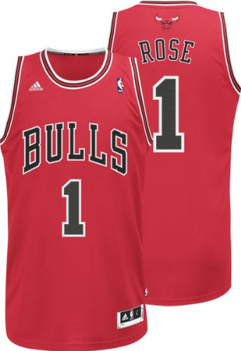 Derrick Rose Chicago Bulls Adidas Red Road Swingman Jersey (XX-Large)