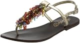 Naughty Monkey Women’s Sugar Candy Thong Sandal,Gold,7 M US