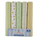 Luvable Friends 5-Pack Receiving Blankets - Green by Luvable Friends