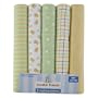 Luvable Friends 5-Pack Receiving Blankets, Green