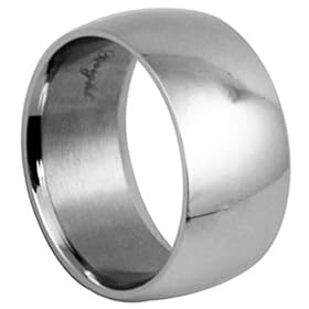 15MM Band - Stainless Steel Ring - Size 6