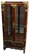 Fine Quality Asian Chests Furniture - 53" Japanese Glass Curio Collectable Display Cabinet