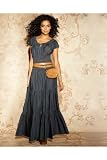 Newport Jeanology Denim Keyhole Peasant Dress