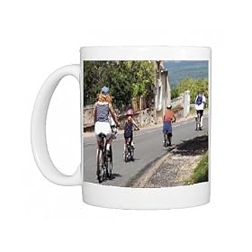 Photo Mugs of British family cycling through the Loire Valley, Sancerre, Loire, France, Europe from Robert Harding