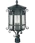 Maxim Lighting 30120CDCF 3 Light Scottsdale Post Mount Light