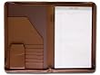 Chocolate Deluxe Zip-Around Padfolio - Legal Size