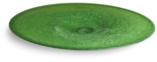 Sasaki Envy Green 18-Inch Art Glass Platter