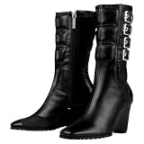 ICON Womens Bombshell Motorcycle Boots - Free Shipping - Black - Size 7.5 - New