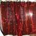 2 Organza Red Embroidered Sari Curtains Drapes Panel 92 Tabs
