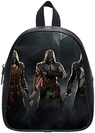 Assassin's Creed Unity Custom Kids School High-Grade PU Leather Backpack (Small)