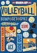 Cardstock Stickers: Volleyball Bump-Set-Spike