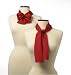 Solid Series Rectangular Silk Scarf - Red
