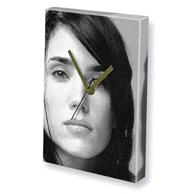 JENNIFER CONNELLY - Canvas Clock (A5 - Signed by the Artist) #js002
