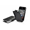 StilGut SlimCase exklusive Tasche f�r Apple iPhone 4/ 4s Smartphone aufklappbar in schwarz