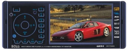 Boss BV7986 4.5-Inch Widescreen Touchscreen TFT Monitor/DVD/MP3/CD Receiver