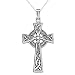 Sterling Silver Celtic Cross Pendant, 18