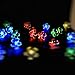 GardenHOME Solar Christmas String Lights, 21ft 50 LED Fairy Flower Blossom Decorative Light for Indoor Outdoor (Multi-Color)