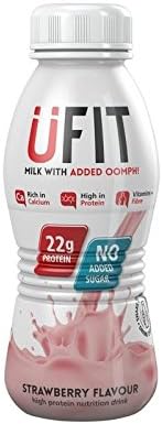 UFit Protein Shake Drink Strawberry 310ml (Pack of 6)