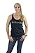 Bridesmaid | Flowy, Silky, Fashionable Racerback Women's Bridal Tank Top-Black,M