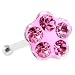 3.5mm Pink Flower Ferido Crystal Nose Bone