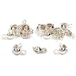 12 Sterling Silver Clamshell Bead Tips Beading Parts