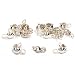 12 Sterling Silver Clamshell Bead Tips Beading Parts