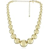 Kenneth Jay Lane Polished Gold Graduated Bead Neckl