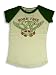 Jade - Girls Short Sleeved Tee, Vanilla, Green