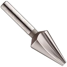 Magafor 439 Series Cobalt Steel Single-End Countersink, Uncoated (Bright) Finish, 3 Flutes, 30 Degrees, Round Shank